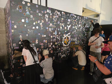 The famous signature wall The famous signature wall