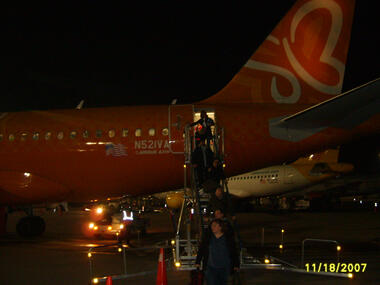 Flight finally landed back home. It was cold! Flight finally landed back home. It was cold!